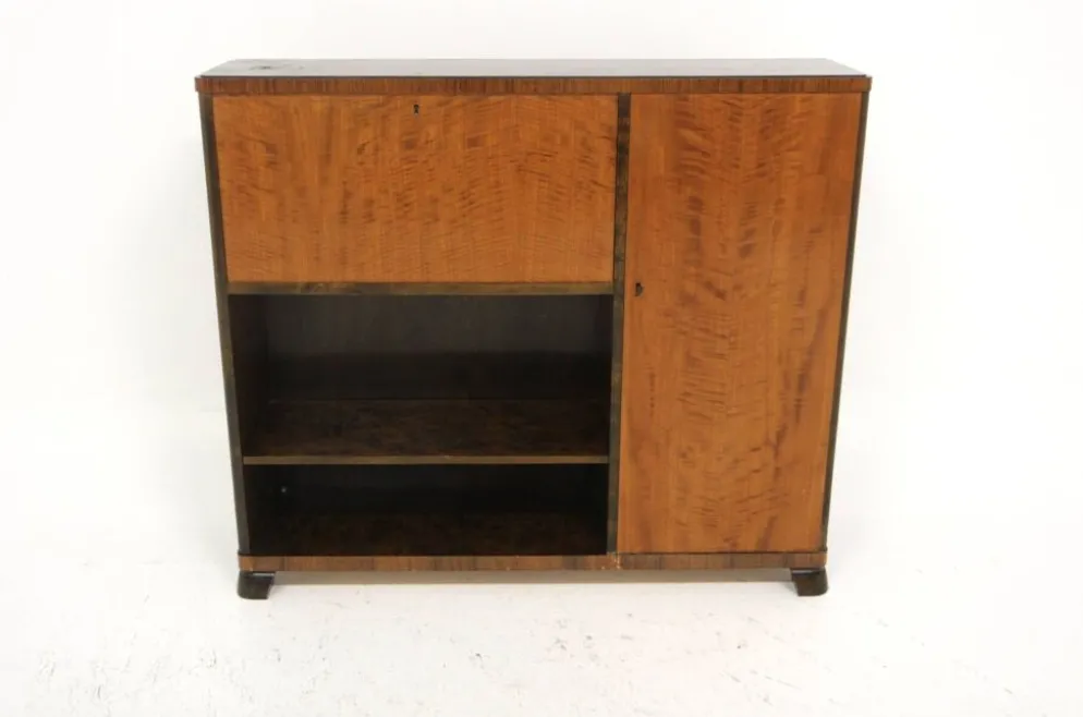 Secrétaire scandinave en bouleau, Swedish modern, Suède, 1940