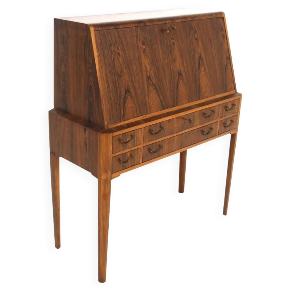 Secrétaire scandinave en palissandre, Suède, 1950