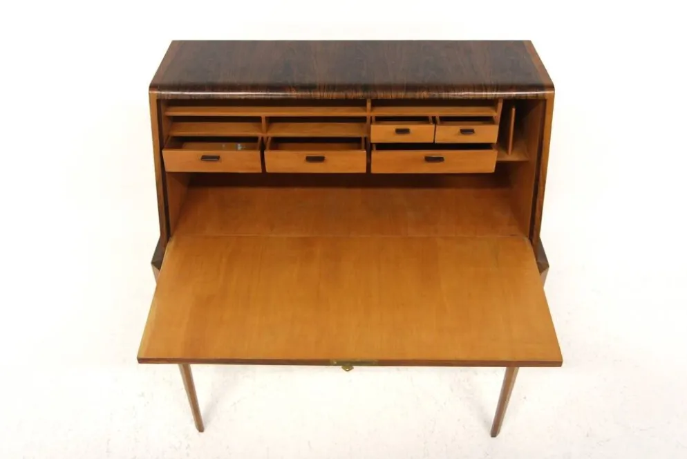 Secrétaire scandinave en palissandre, Suède, 1950