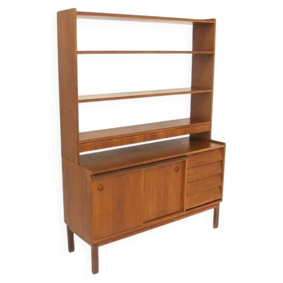 Secrétaire scandinave en teck, Suède, 1960