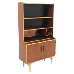 Secrétaire scandinave en teck, Hugo Troeds, Bjärnum, Suède, 1950