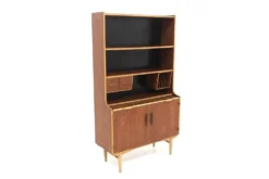 Secrétaire scandinave en teck, Hugo Troeds, Bjärnum, Suède, 1950