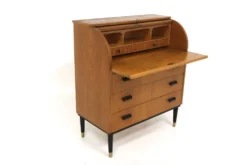 Secrétaire scandinave en teck, Suède, 1950