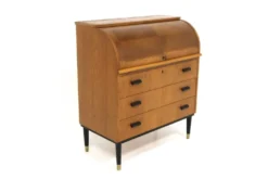 Secrétaire scandinave en teck, Suède, 1950