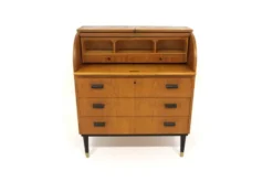 Secrétaire scandinave en teck, Suède, 1950