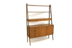 Secrétaire scandinave en teck, Suède, 1960