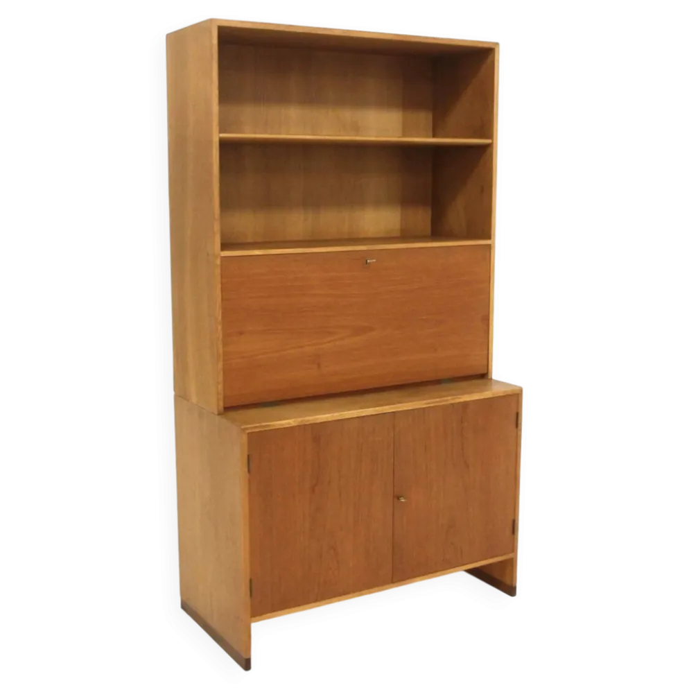 Secrétaire scandinave en teck, Hans J Wegner, Ry Møbler, Danemark, 1960