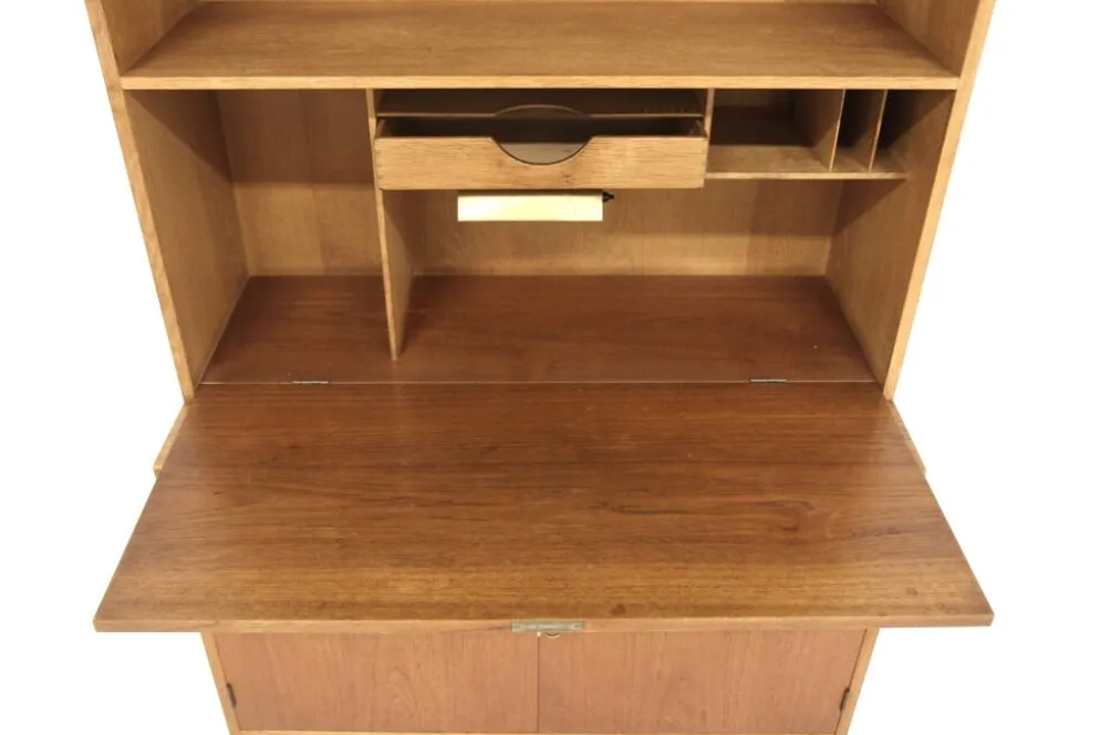 Secrétaire scandinave en teck, Hans J Wegner, Ry Møbler, Danemark, 1960