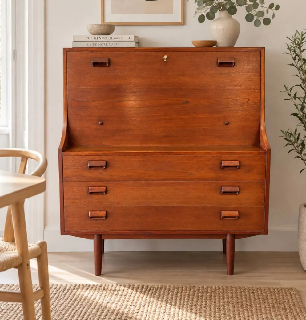 Secrétaire scandinave en teck – Børge Mogensen années 60’