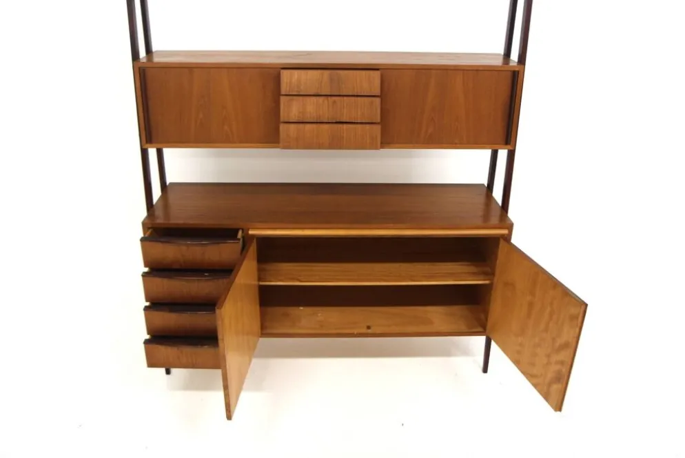 Secrétaire scandinave en teck, Suède, 1960