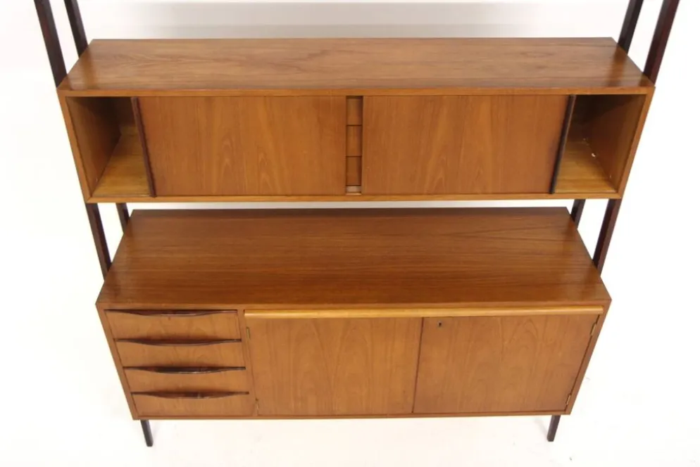 Secrétaire scandinave en teck, Suède, 1960