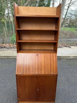 Secrétaire scandinave vintage en chêne 1950