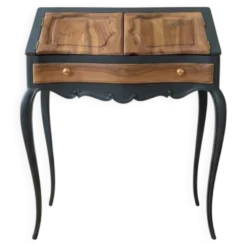 Secrétaire style Louis XV vert fumé