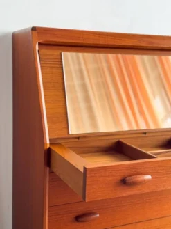 Secrétaire Teak Dyrlund Danemark Mid Century Bureau