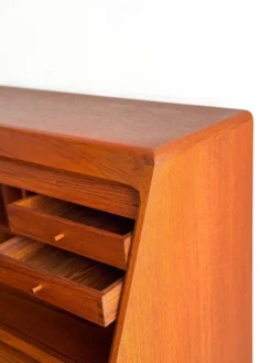 Secrétaire Teak Dyrlund Danemark Mid Century Bureau