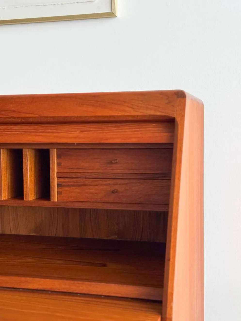 Secrétaire Teak Dyrlund Danemark Mid Century Bureau