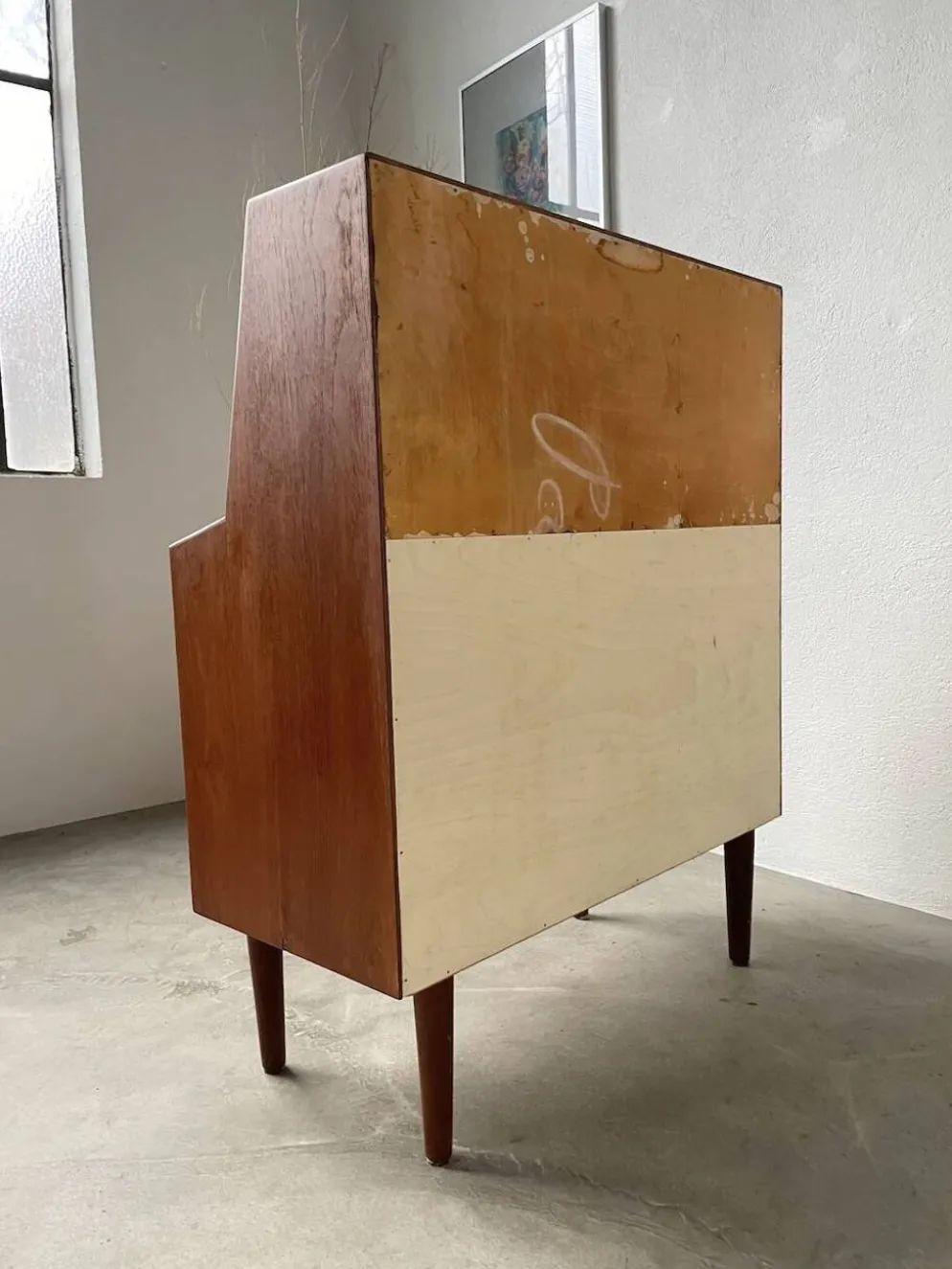 Secrétaire teck danois des années 60