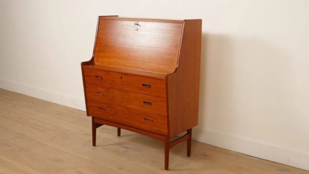 Secrétaire vintage | Arne Wahl Iversen | Teck | 85 cm