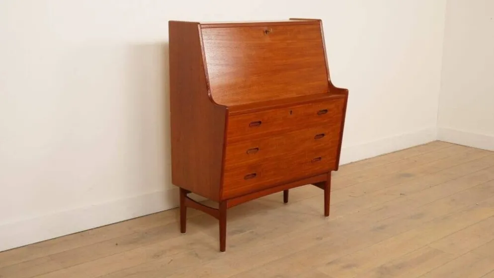 Secrétaire vintage | Arne Wahl Iversen | Teck | 85 cm
