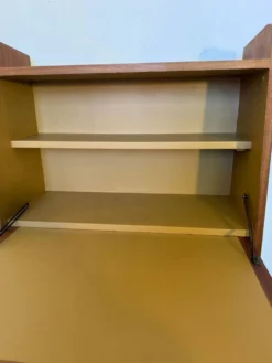 Secrétaire vintage compact placage acajou
