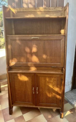Secrétaire vintage en chêne, 1960