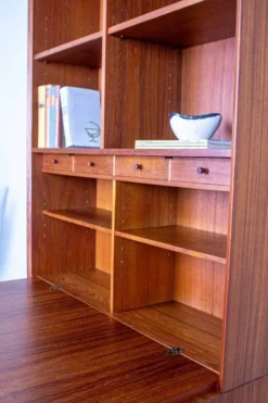 Secrétaire Vintage en Teck par Erik Brouer, Danemark, 1960s