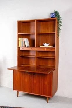 Secrétaire Vintage en Teck par Erik Brouer, Danemark, 1960s