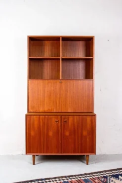 Secrétaire Vintage en Teck par Erik Brouer, Danemark, 1960s
