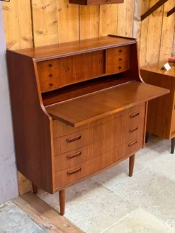 Secrétaire vintage scandinave en teck "Alton" de Poul M. Jessen pour Viby J Mobelfabrik
