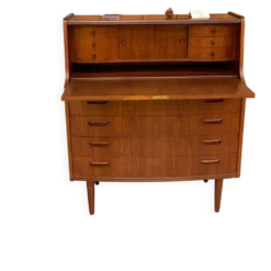 Secrétaire vintage scandinave en teck 
