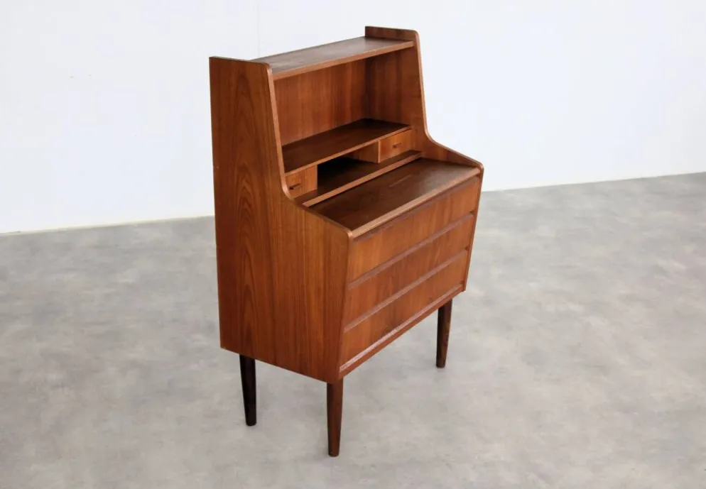 secrétaire vintage | teck | années 1960 | danois