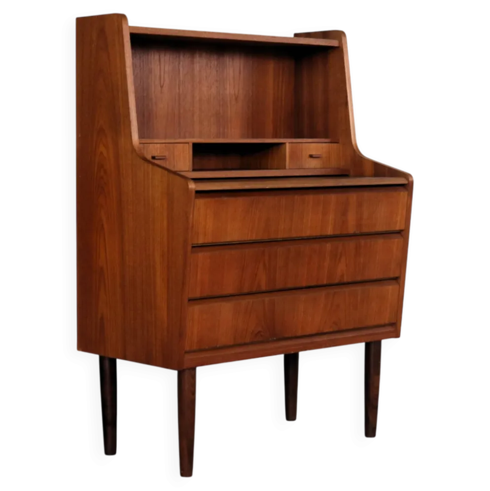 secrétaire vintage | teck | années 1960 | danois