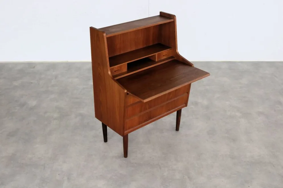secrétaire vintage | teck | années 1960 | danois
