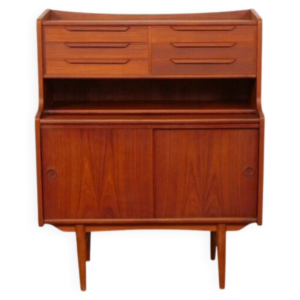 Secrétaire vintage | Teck | 90 cm | Design danois