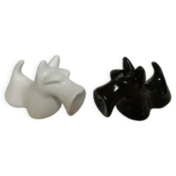 Sel et poivre chiens black and White