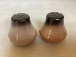 Sel et poivre céramique marron beige
