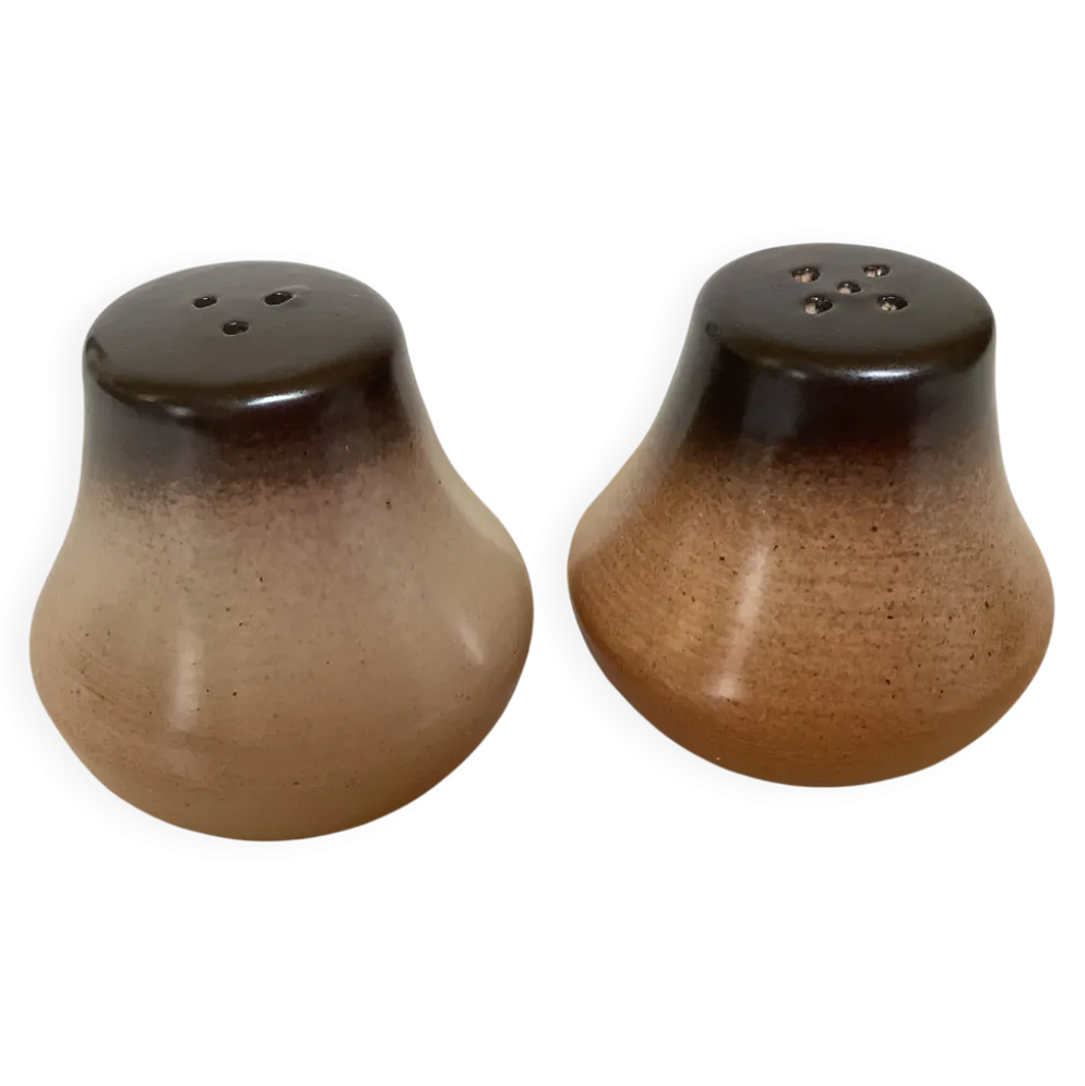 Sel et poivre céramique marron beige