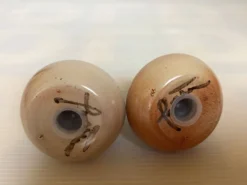 Sel et poivre céramique marron beige