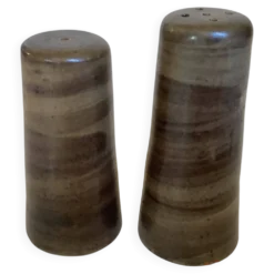Sel et poivre céramique marron