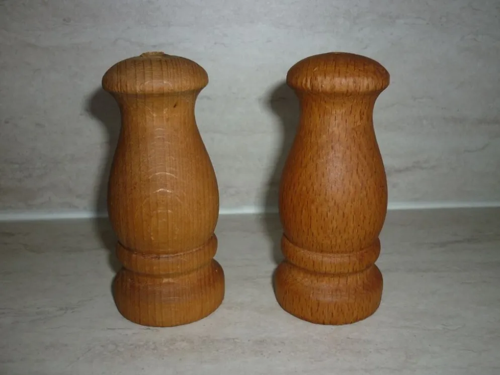 Sel et poivre en bois tourné