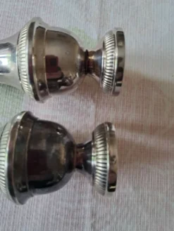 Sel et poivre en métal argenté