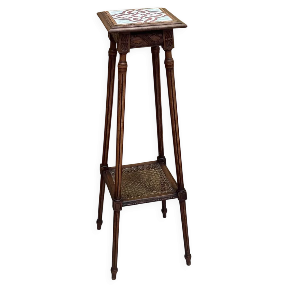 Sellette art déco en bois dimension: hauteur-107 cm- largeur-38 cm-