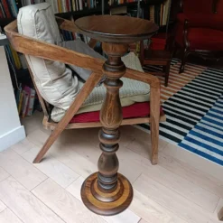 Sellette colonne torsadé, porte-plantes vintage