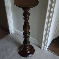 Sellette colonne torsadé, porte-plantes vintage