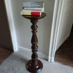 Sellette colonne torsadé, porte-plantes vintage