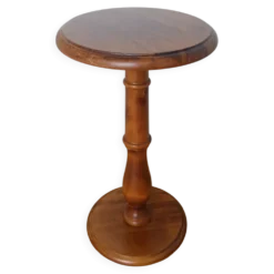 Sellette ronde guéridon en bois massif