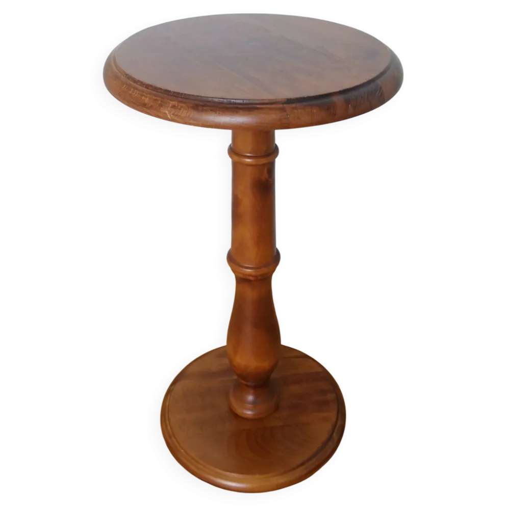 Sellette ronde guéridon en bois massif
