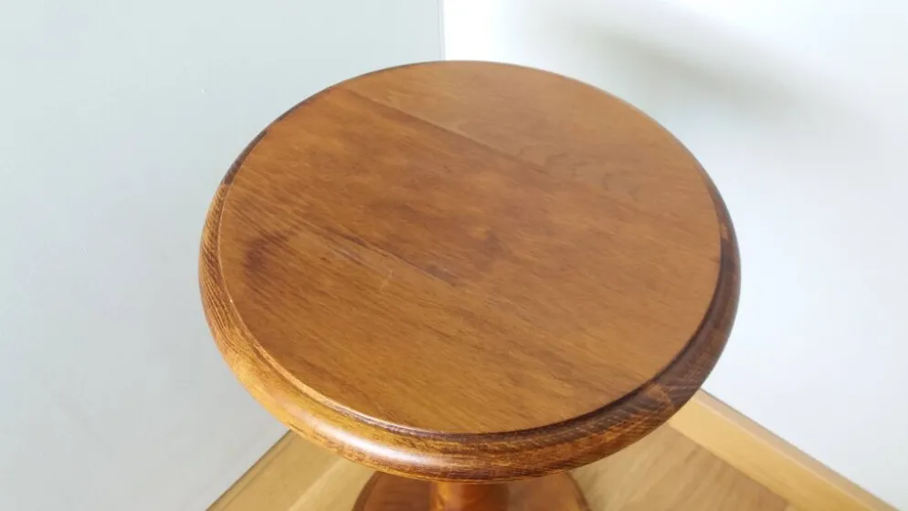Sellette ronde guéridon en bois massif