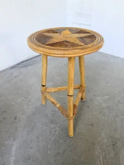 Sellette rotin étoile 1960