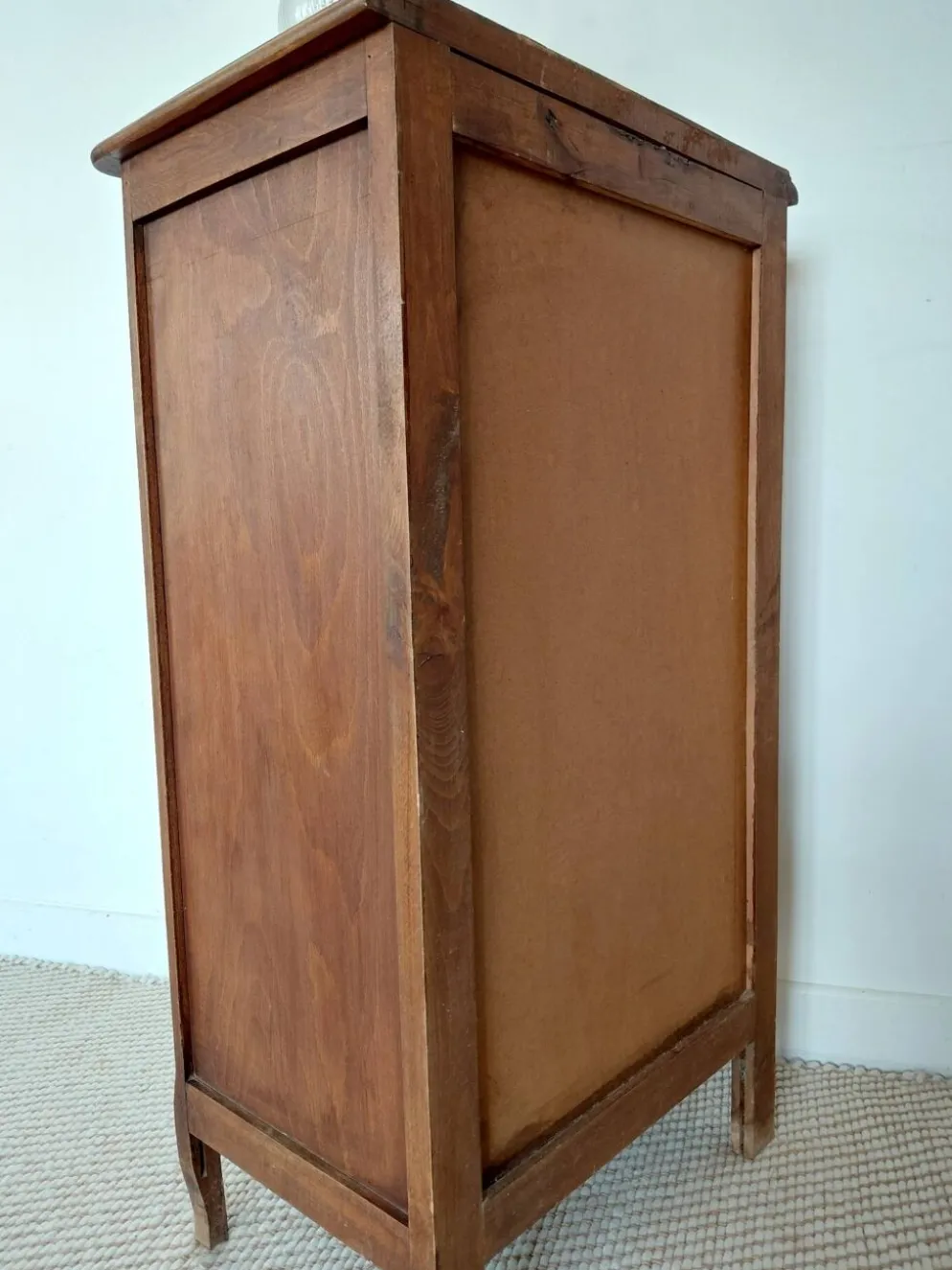 Semainier chiffonnier 5 tiroirs en bois massif style rustique chic